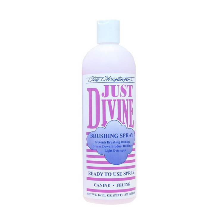 Chris Christensen Just Divine Brushing Spray Ready To Use/ Спрей для расчесывания, нейтрализующий укладочные средства на шерсти 473мл