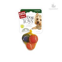 GiGwi  Игрушка для собак Набор маленьких мячей из теннисного фетра пищалкой 3 шт*4,8 см