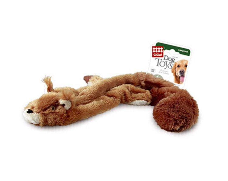 GiGwi Игрушка для собак Белка с пищалкой 61 см купить