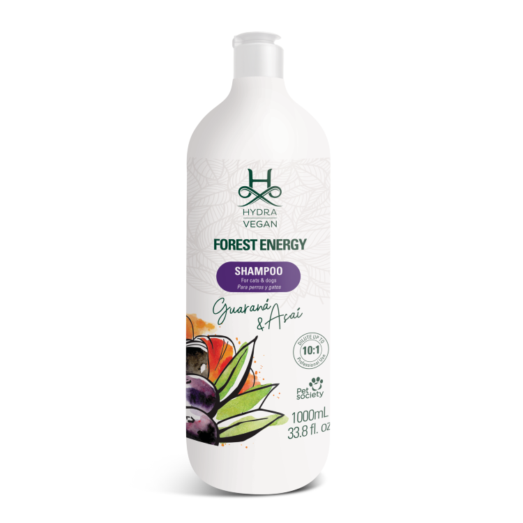 HYDRA VEGAN FOREST ENERGY SHAMPOO/ Увлажняющий и питающий шампунь с экстрактом плодов Гуараны 1л