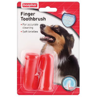Зубная щетка на палец для собак и кошек