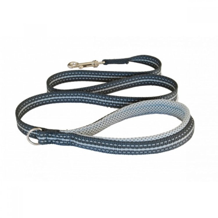 Cortina Leash Light Gray/ Мягкий светоотражающий поводок светло-серый 1,2м