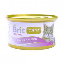 Brit Care Tuna&Salmon/ Консервы для кошек с тунцом и лососем 80г