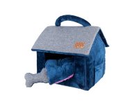 Puppia Witta House / Домик "Вита" со съемной подушкой  и игрушкой, темно-синий